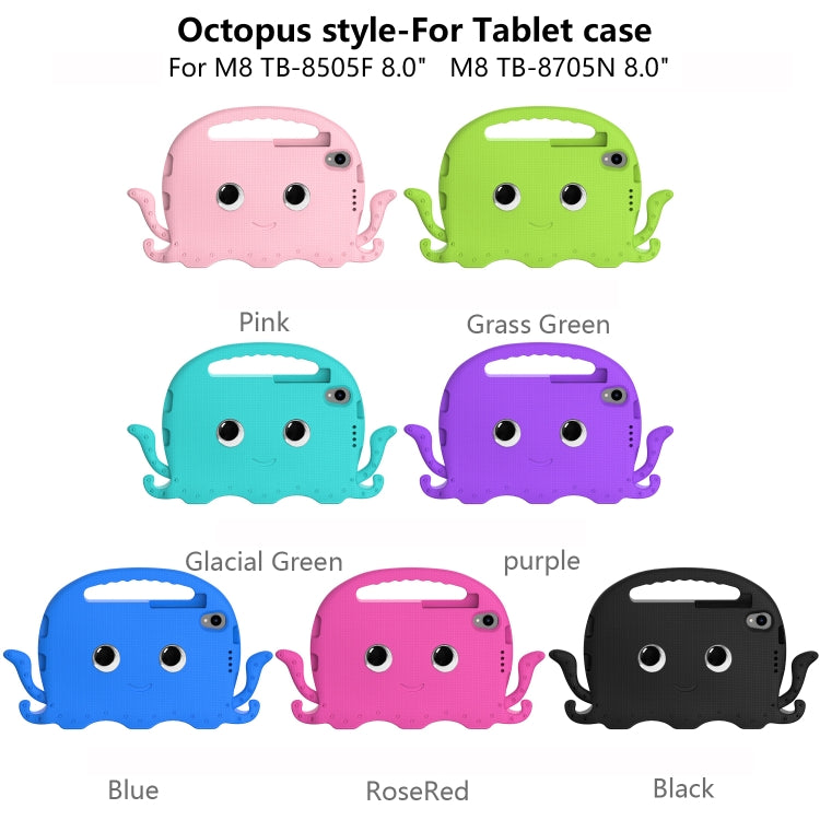 For Lenovo  Tab M8 TB 8505F / 8705N Octopus Style EVA + PC Tablet Case with Strap(Glacial Green) - Lenovo by PMC TechLife | Online Shopping South Africa | PMC TechLife | Buy Now Pay Later Mobicred