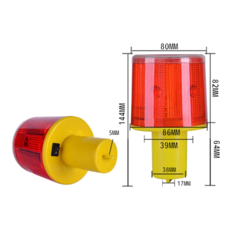 Night Solar Safety Warning Flash Light, Specification:05 Thick Sticks Tied or Inserted(Yellow) - Warning Lights by PMC Jewellery | Online Shopping South Africa | PMC Jewellery | Buy Now Pay Later Mobicred