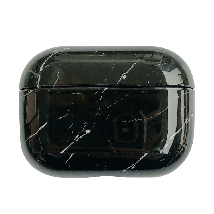 For AirPods Pro 2 Marble Pattern Wireless Earphone Protective Case(Black White) - For AirPods Pro 2 by PMC Jewellery | Online Shopping South Africa | PMC Jewellery | Buy Now Pay Later Mobicred