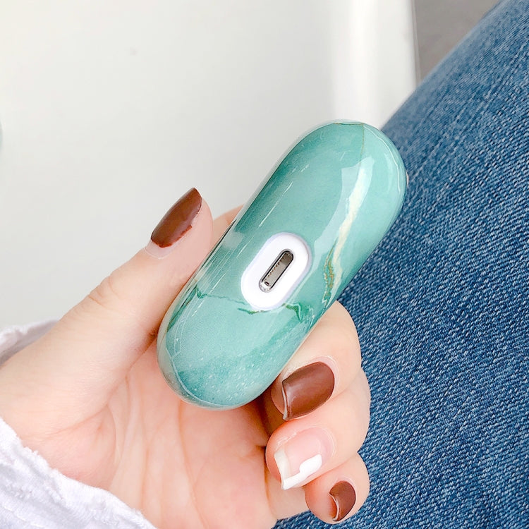 For AirPods Pro 2 Marble Pattern Wireless Earphone Protective Case(White) - For AirPods Pro 2 by PMC Jewellery | Online Shopping South Africa | PMC Jewellery | Buy Now Pay Later Mobicred