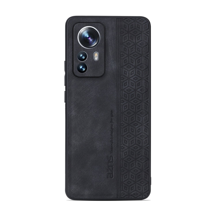 For Xiaomi 12 Pro / 12S Pro AZNS 3D Embossed Skin Feel Phone Case(Black) - Xiaomi Cases by AZNS | Online Shopping South Africa | PMC Jewellery