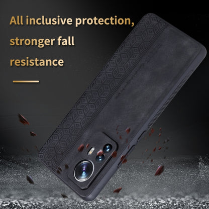 For Xiaomi 12 Pro / 12S Pro AZNS 3D Embossed Skin Feel Phone Case(Black) - Xiaomi Cases by AZNS | Online Shopping South Africa | PMC Jewellery