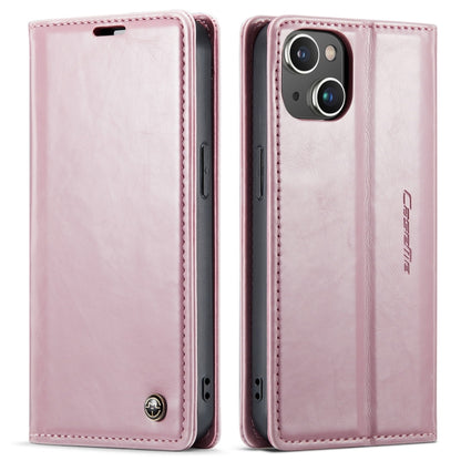 For iPhone 13 CaseMe 003 Crazy Horse Texture Leather Phone Case(Rose Gold) - iPhone 13 Pro Cases by CaseMe | Online Shopping South Africa | PMC Jewellery | Buy Now Pay Later Mobicred