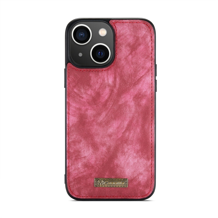 For iPhone 14 CaseMe 008 Detachable Multifunctional Leather Phone Case(Red) - free shipping - PMC Jewellery - Order now!