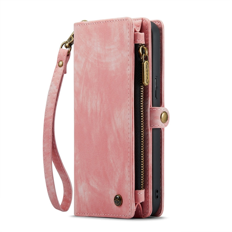 For iPhone 14 Plus CaseMe 008 Detachable Multifunctional Leather Phone Case(Pink) - free shipping - PMC Jewellery - Order now!