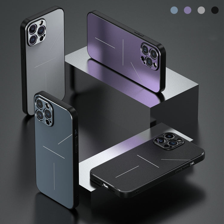 For iPhone 14 Pro R-JUST RJ52 3-Line Style Metal TPU Shockproof Phone Case(Black) - free shipping - PMC TechLife - Order now!