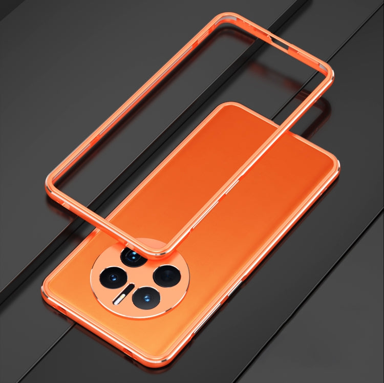 For Huawei Mate 50 Pro LK Aurora Metal Phone Frame with Lens Cover(Orang Silver) - Huawei Cases by PMC TechLife | Online Shopping South Africa | PMC TechLife | Buy Now Pay Later Mobicred
