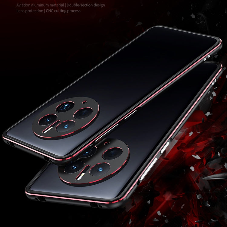 For Huawei Mate 50 Pro LK Aurora Metal Phone Frame with Lens Cover(Dark Silver) - Huawei Cases by PMC TechLife | Online Shopping South Africa | PMC TechLife | Buy Now Pay Later Mobicred