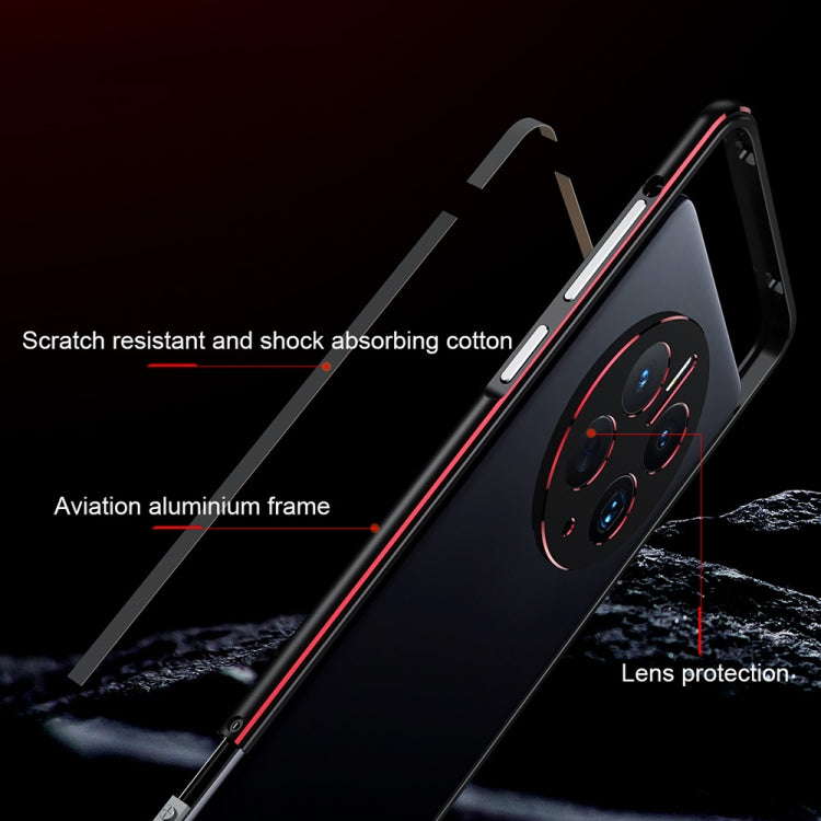 For Huawei Mate 50 Pro LK Aurora Metal Phone Frame with Lens Cover(Dark Silver) - Huawei Cases by PMC TechLife | Online Shopping South Africa | PMC TechLife | Buy Now Pay Later Mobicred