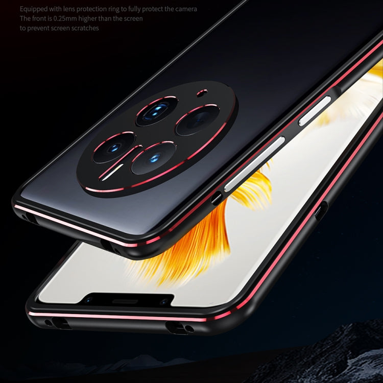 For Huawei Mate 50 Pro LK Aurora Metal Phone Frame with Lens Cover(Dark Silver) - Huawei Cases by PMC TechLife | Online Shopping South Africa | PMC TechLife | Buy Now Pay Later Mobicred