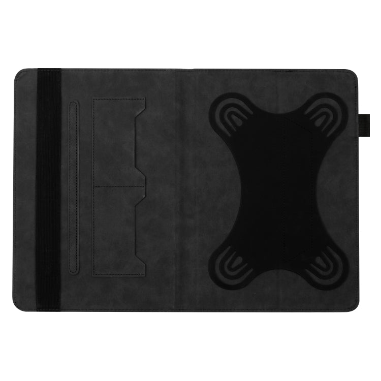 For 8 inch Life Tree Pattern Flip Universal Leather Tablet Case(Black) - 8 inch by PMC TechLife | Online Shopping South Africa | PMC TechLife | Buy Now Pay Later Mobicred