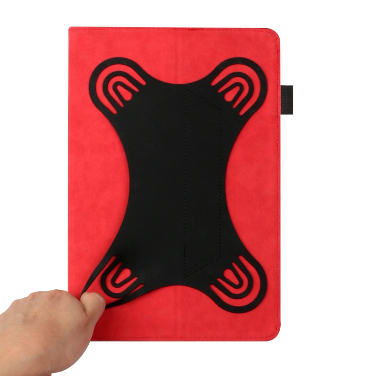 For 8 inch Life Tree Pattern Flip Universal Leather Tablet Case(Red) - 8 inch by PMC TechLife | Online Shopping South Africa | PMC TechLife | Buy Now Pay Later Mobicred
