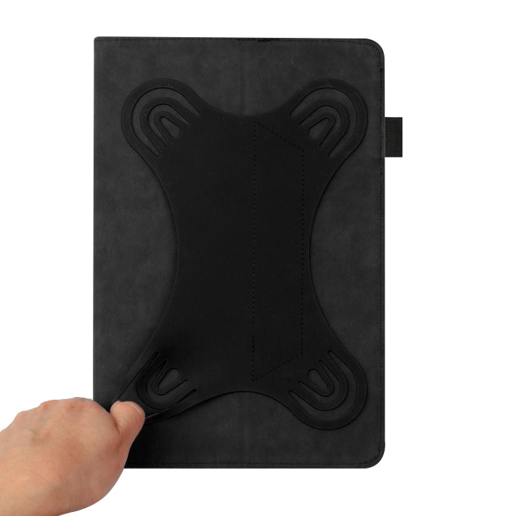 For 10 inch Life Tree Pattern Flip Universal Leather Tablet Case(Black) - 10 - 11 inch by PMC TechLife | Online Shopping South Africa | PMC TechLife | Buy Now Pay Later Mobicred