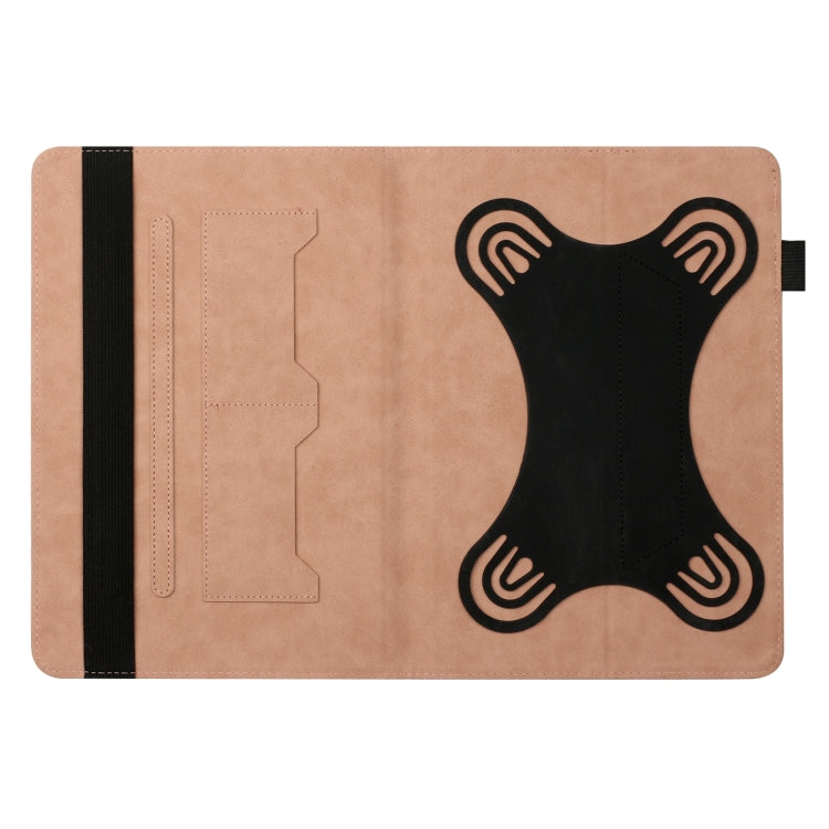 For 10 inch Life Tree Pattern Flip Universal Leather Tablet Case(Rose Gold) - 10 - 11 inch by PMC TechLife | Online Shopping South Africa | PMC TechLife | Buy Now Pay Later Mobicred