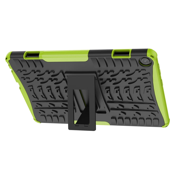 For Lenovo Tab M10 3rd Gen Tire Texture TPU + PC Tablet Case with Holder(Green) - Lenovo by PMC TechLife | Online Shopping South Africa | PMC TechLife | Buy Now Pay Later Mobicred