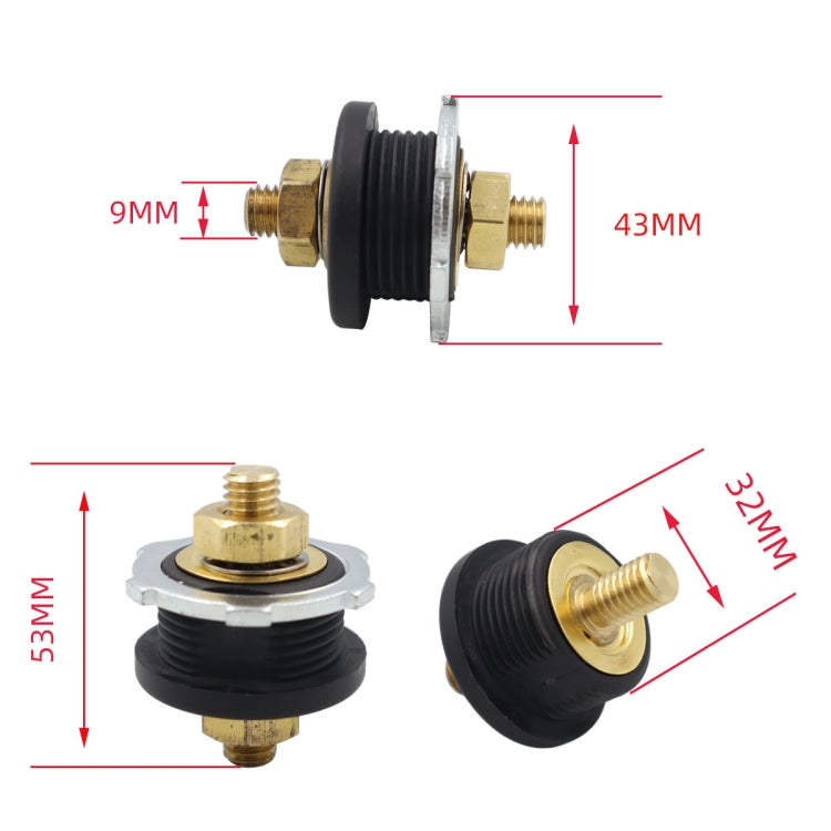 1 Pair Car Battery Charger Studs Battery Terminal Connectors - Booster Cable & Clip by PMC TechLife | Online Shopping South Africa | PMC TechLife | Buy Now Pay Later Mobicred