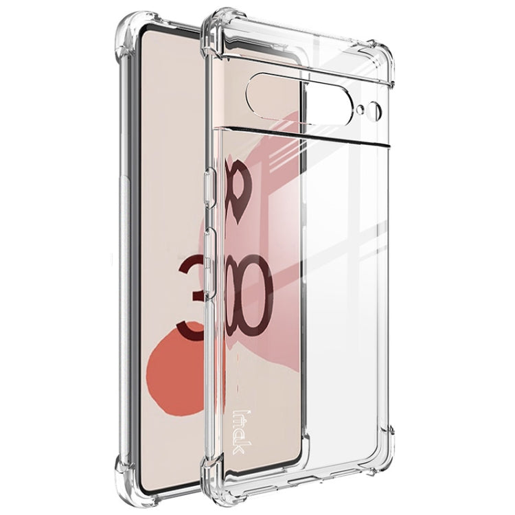 For Google Pixel 7 imak Shockproof Airbag TPU Phone Case(Transparent) - Google Cases by imak | Online Shopping South Africa | PMC TechLife | Buy Now Pay Later Mobicred