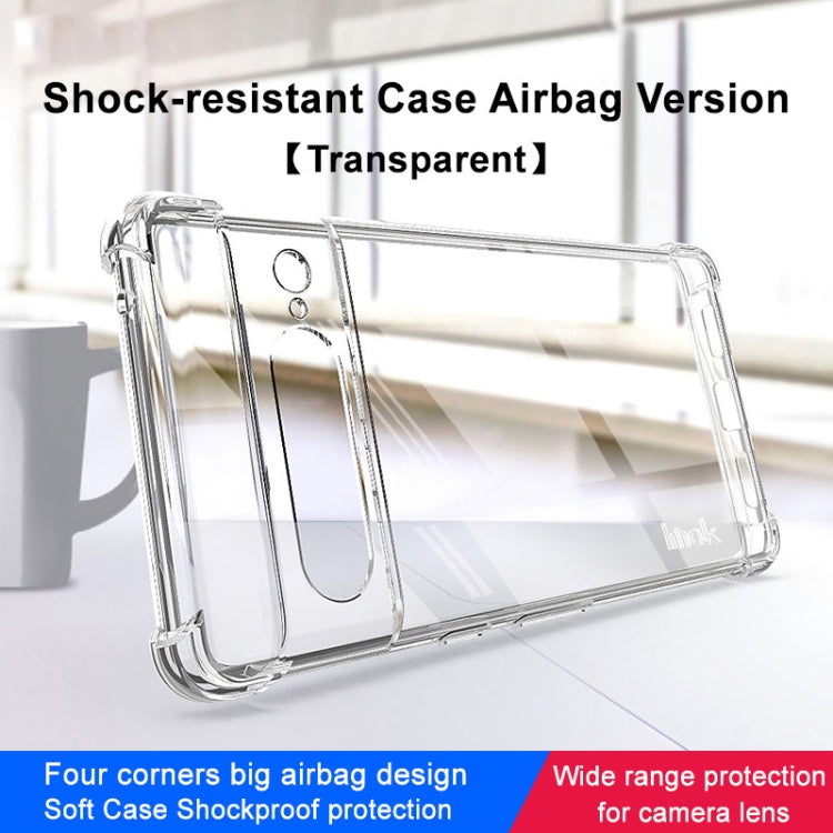 For Google Pixel 7 imak Shockproof Airbag TPU Phone Case(Transparent) - Google Cases by imak | Online Shopping South Africa | PMC TechLife | Buy Now Pay Later Mobicred