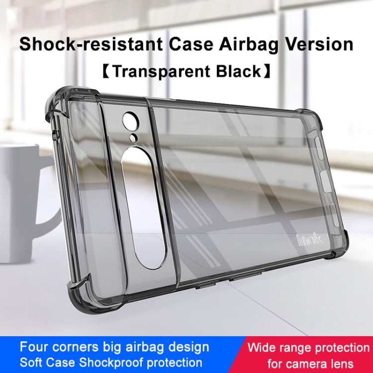 For Google Pixel 7 Pro imak Shockproof Airbag TPU Phone Case(Transparent Black) - Google Cases by imak | Online Shopping South Africa | PMC TechLife | Buy Now Pay Later Mobicred