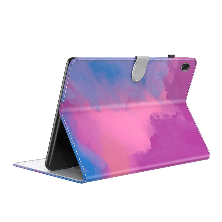 For Lenovo Tab M7 3rd Gen Watercolor Pattern Flip Leather Tablet Case(Purple Red) - Lenovo by PMC TechLife | Online Shopping South Africa | PMC TechLife | Buy Now Pay Later Mobicred