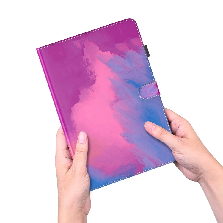 For Lenovo Tab M7 3rd Gen Watercolor Pattern Flip Leather Tablet Case(Purple Red) - Lenovo by PMC TechLife | Online Shopping South Africa | PMC TechLife | Buy Now Pay Later Mobicred