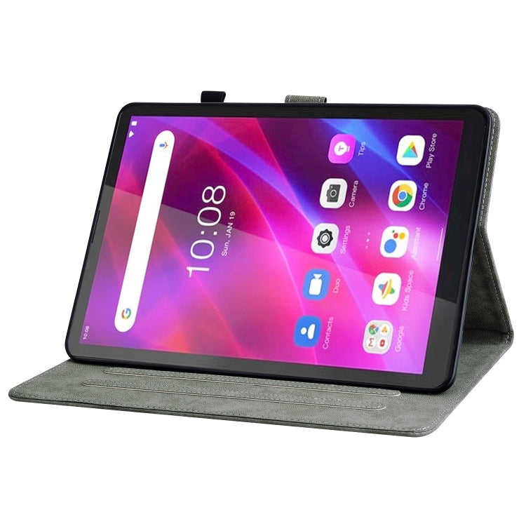 For Lenovo Tab M7 3rd Gen Tiger Pattern Flip Leather Tablet Case(Red) - Lenovo by PMC TechLife | Online Shopping South Africa | PMC TechLife | Buy Now Pay Later Mobicred