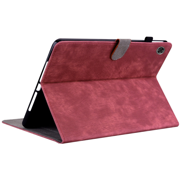 For Lenovo Tab M7 3rd Gen Tiger Pattern Flip Leather Tablet Case(Red) - Lenovo by PMC TechLife | Online Shopping South Africa | PMC TechLife | Buy Now Pay Later Mobicred