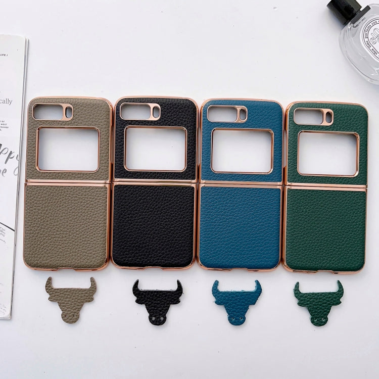 For Motorola Moto Razr 2022 Star Series Nano Electroplating PU Phone Case(Blue) - Motorola Cases by PMC TechLife | Online Shopping South Africa | PMC TechLife | Buy Now Pay Later Mobicred