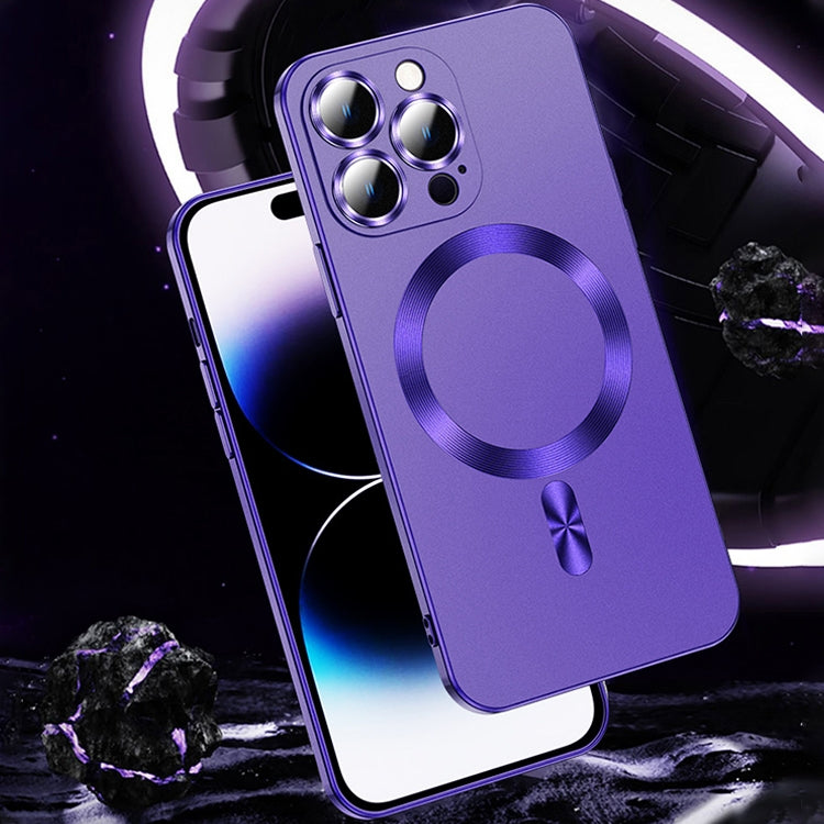 For iPhone 13 Pro Liquid Lens Protector Magsafe Phone Case(Dark Purple) - free shipping - PMC TechLife - Order now!
