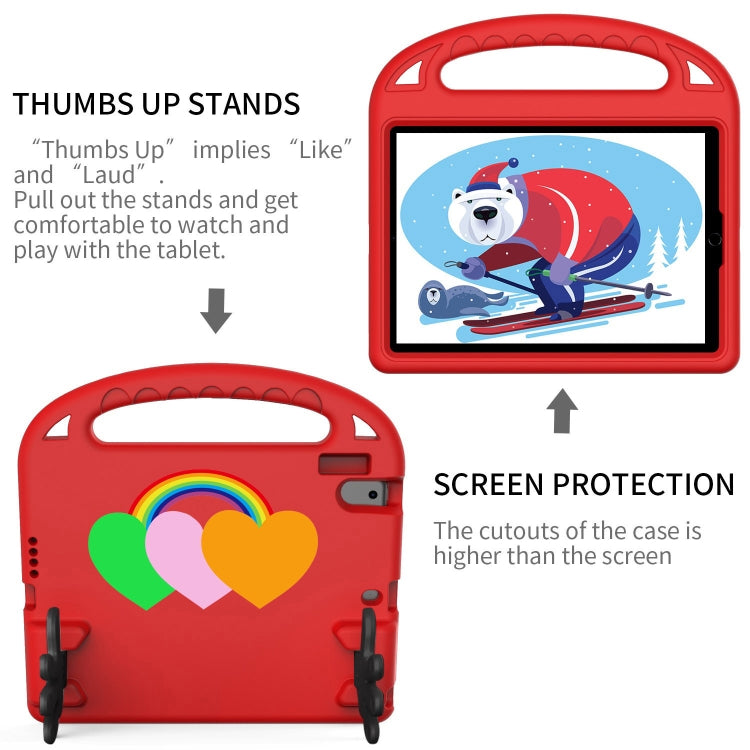 For Lenovo Tab B10 10.1 2020 Love Small Palm Holder EVA Tablet Case(Red) - Lenovo by PMC TechLife | Online Shopping South Africa | PMC TechLife | Buy Now Pay Later Mobicred