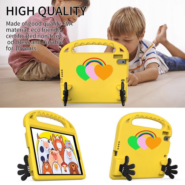 For Lenovo Tab P10 TB-X706 Love Small Palm Holder EVA Tablet Case(Yellow) - Lenovo by PMC TechLife | Online Shopping South Africa | PMC TechLife | Buy Now Pay Later Mobicred