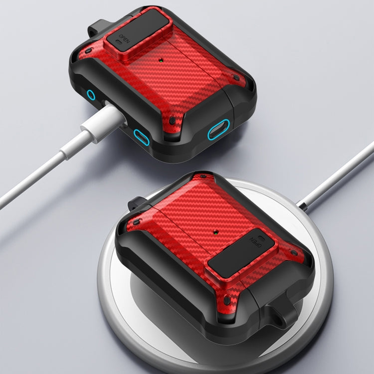 For AirPods Pro 2 Bumblebee Carbon Fiber Earphone Protective Case(Black Green) - For AirPods Pro 2 by PMC Jewellery | Online Shopping South Africa | PMC Jewellery | Buy Now Pay Later Mobicred