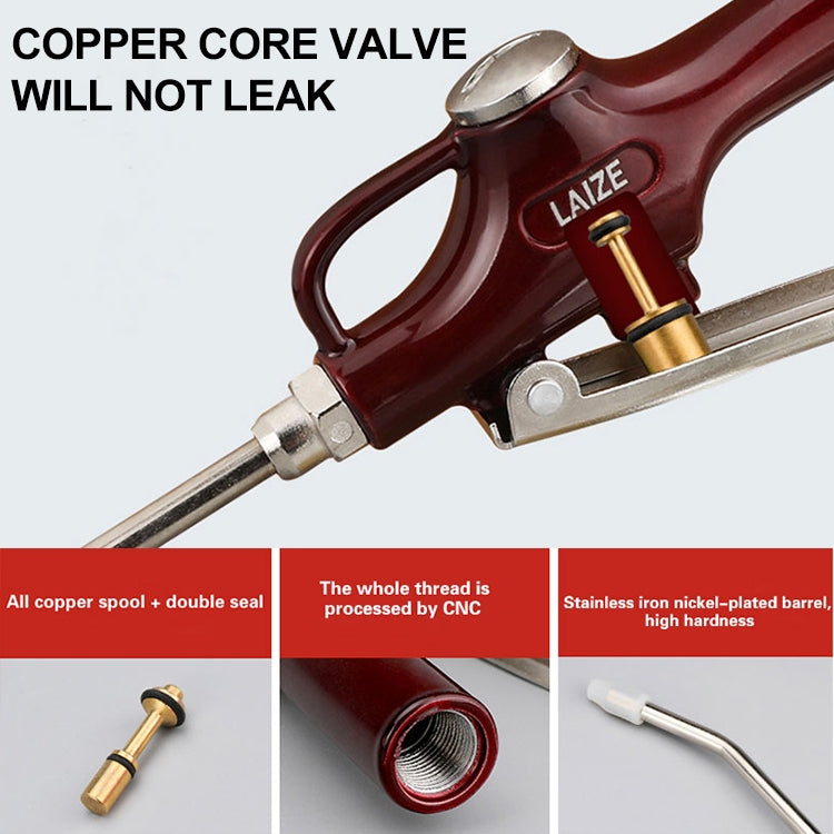 LAIZE Aluminum Alloy Cleaning Dust Removing Gun Strong Blow Dust Gun(Wine Red) - Car Washer & Accessories by PMC TechLife | Online Shopping South Africa | PMC TechLife | Buy Now Pay Later Mobicred
