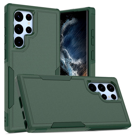 For Samsung Galaxy S22 Ultra 5G 2 in 1 PC + TPU Phone Case(Dark Green) - Galaxy S22 Ultra 5G Cases by PMC Jewellery | Online Shopping South Africa | PMC Jewellery