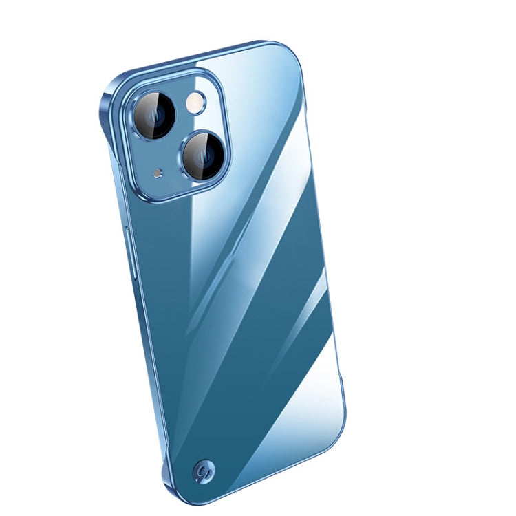 For iPhone 14 Electroplating Frameless Clear PC Phone Case(Sierra Blue) - iPhone 14 Cases by PMC Jewellery | Online Shopping South Africa | PMC Jewellery | Buy Now Pay Later Mobicred