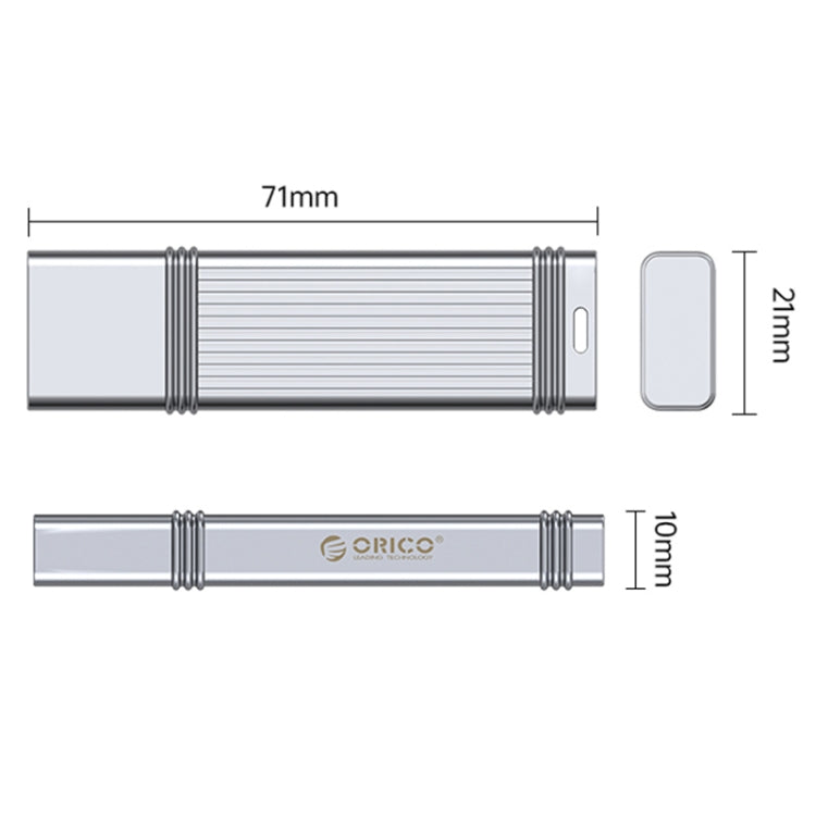 ORICO USB Solid State Flash Drive, Read: 520MB/s, Write: 450MB/s, Memory:128GB, Port:USB-A(Silver) - free shipping - PMC Jewellery - Order now!