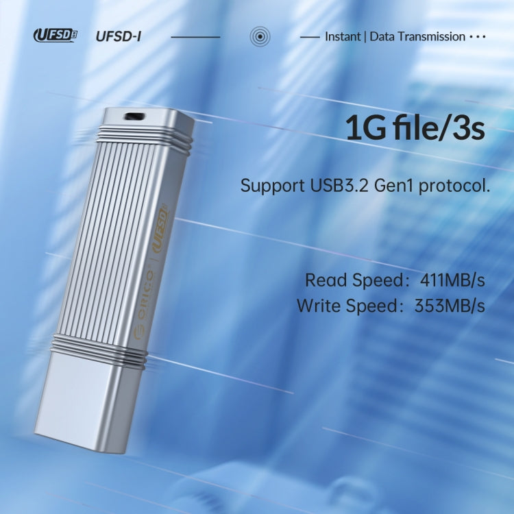 ORICO USB Solid State Flash Drive, Read: 520MB/s, Write: 450MB/s, Memory:512GB, Port:USB-A(Silver) - free shipping - PMC TechLife - Order now!