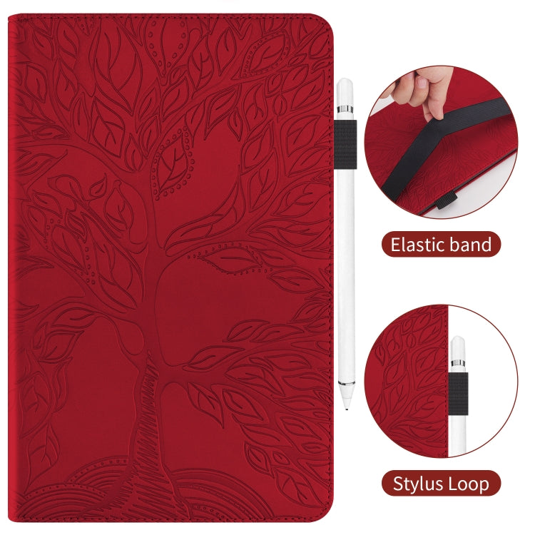 For Lenovo Tab P11 Pro Gen 2 Life Tree Series Horizontal Flip Leather Case with Holder(Red) - Lenovo by PMC TechLife | Online Shopping South Africa | PMC TechLife | Buy Now Pay Later Mobicred