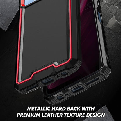 For T-Mobile Revvl 6 5G Armour Two-color TPU + PC Phone Case(Black+Red) - More Brand by PMC Jewellery | Online Shopping South Africa | PMC Jewellery | Buy Now Pay Later Mobicred