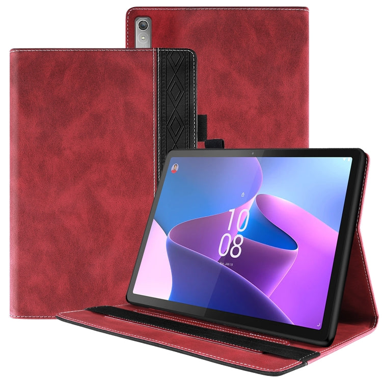 For Lenovo Tab P11 Pro Gen 2 Splicing Series Tablet PC Leather Case(Red) - Lenovo by PMC TechLife | Online Shopping South Africa | PMC TechLife | Buy Now Pay Later Mobicred