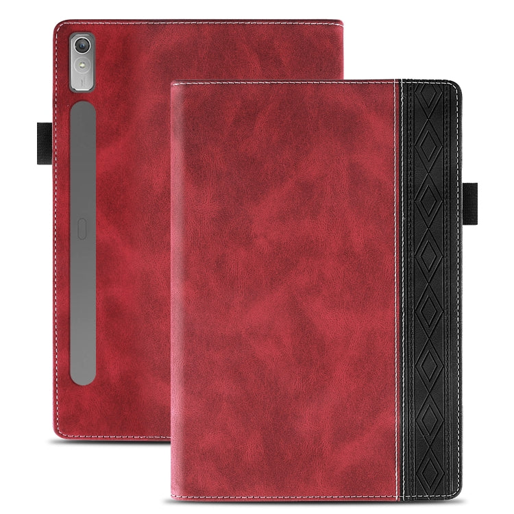 For Lenovo Tab P11 Pro Gen 2 Splicing Series Tablet PC Leather Case(Red) - Lenovo by PMC TechLife | Online Shopping South Africa | PMC TechLife | Buy Now Pay Later Mobicred