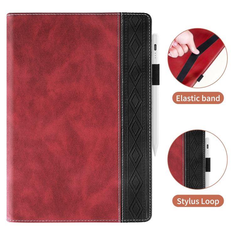 For Lenovo Tab P11 Pro Gen 2 Splicing Series Tablet PC Leather Case(Red) - Lenovo by PMC TechLife | Online Shopping South Africa | PMC TechLife | Buy Now Pay Later Mobicred