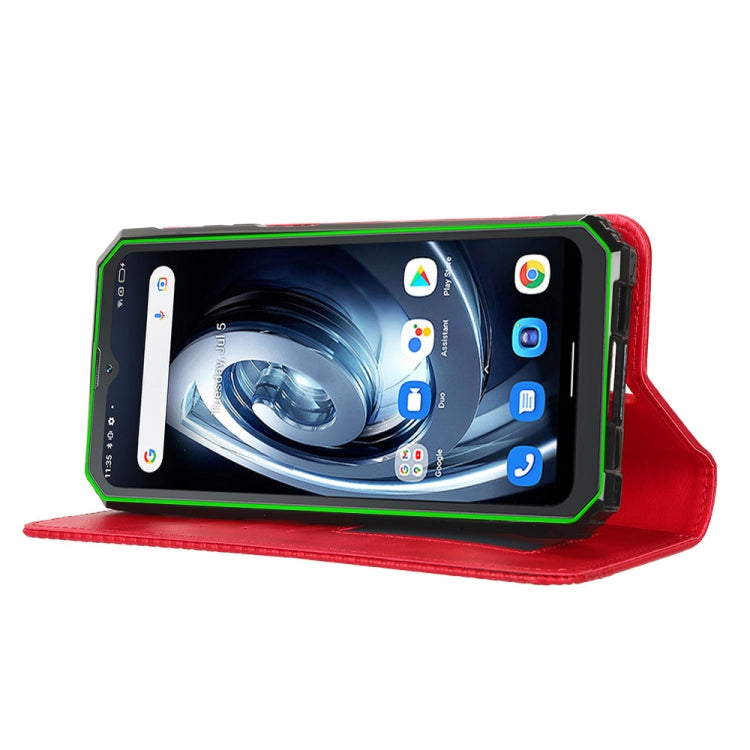 For Blackview BV7100 Magnetic Buckle Retro Texture Leather Phone Case(Red) - More Brand by PMC TechLife | Online Shopping South Africa | PMC TechLife
