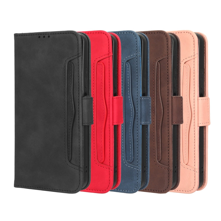 For Blackview BV7100 Skin Feel Calf Texture Card Slots Leather Phone Case(Red) - More Brand by PMC TechLife | Online Shopping South Africa | PMC TechLife | Buy Now Pay Later Mobicred