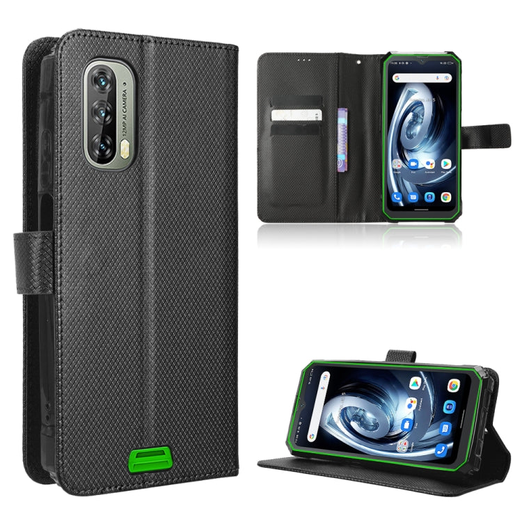 For Blackview BV7100 Diamond Texture Leather Phone Case(Black) - More Brand by PMC TechLife | Online Shopping South Africa | PMC TechLife | Buy Now Pay Later Mobicred