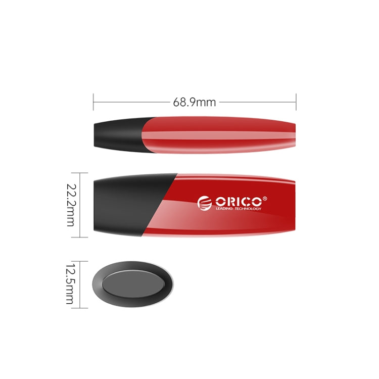 ORCIO USB3.0 U Disk Drive, Read: 100MB/s, Write: 15MB/s, Memory:128GB, Port:USB-A(Red) - free shipping - PMC Jewellery - Order now!