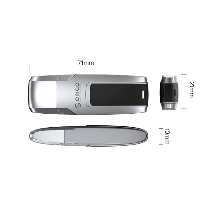 ORICO USB Flash Drive, Read: 100MB/s, Write: 50MB/s, Memory:64GB, Port:USB-A(Silver) - free shipping - PMC Jewellery - Order now!