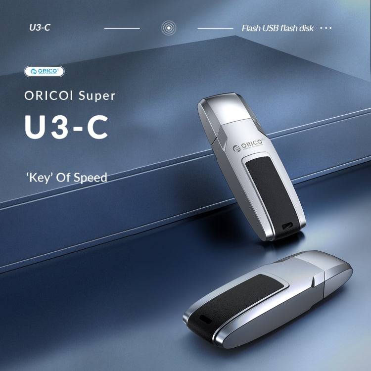 ORICO USB Flash Drive, Read: 100MB/s, Write: 50MB/s, Memory:128GB, Port:USB-A(Silver) - free shipping - PMC Jewellery - Order now!