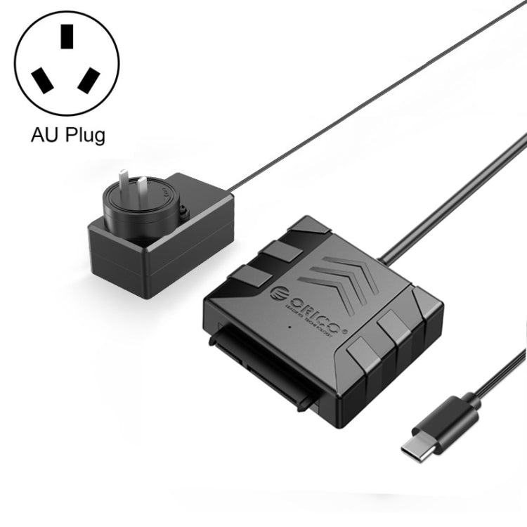 ORICO UTS1 Type-C / USB-C USB 3.0 2.5-inch SATA HDD Adapter with 12V 2A Power Adapter, Cable Length:0.5m(AU Plug) - free shipping - PMC Jewellery - Order now!
