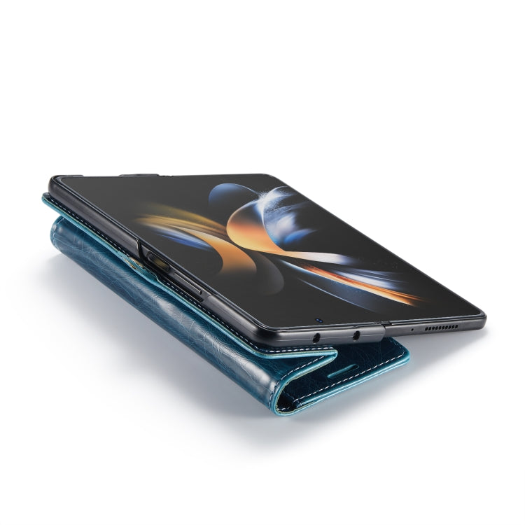 For Samsung Galaxy Z Fold4 CaseMe 003 Crazy Horse Texture Leather Phone Case(Blue) - Galaxy Z Fold4 5G Cases by CaseMe | Online Shopping South Africa | PMC Jewellery | Buy Now Pay Later Mobicred